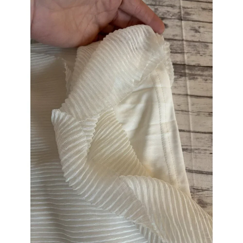 Baltic Born Devlyn Pleated Ivory Dress Maxi Women's Size Small NEW Wedding - Picture 16 of 16